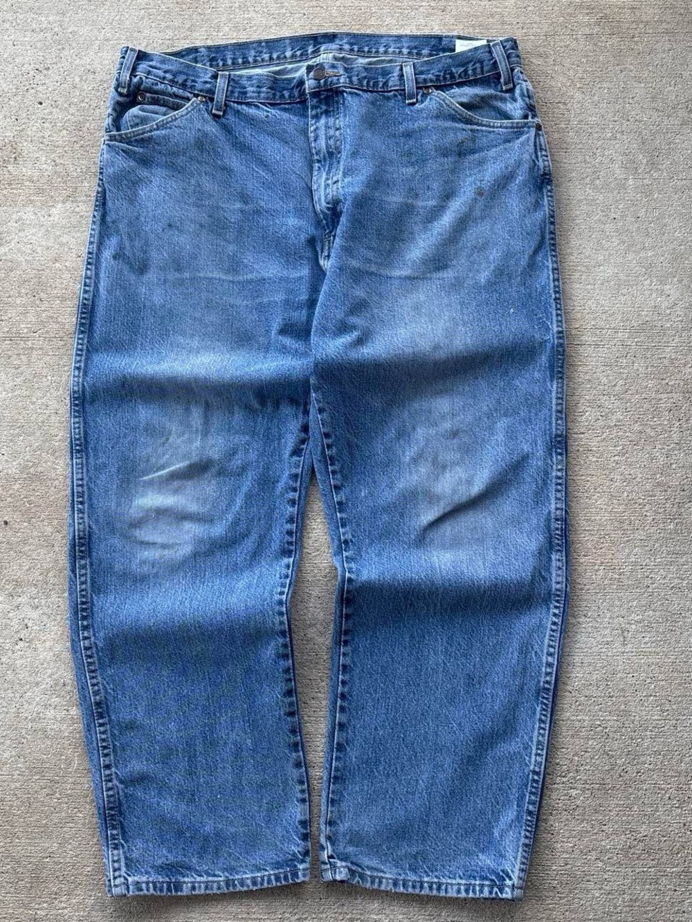 Dickies Mens Jeans 40x29 Straight Fit Faded Blue Denim Work Pants 40 x 29